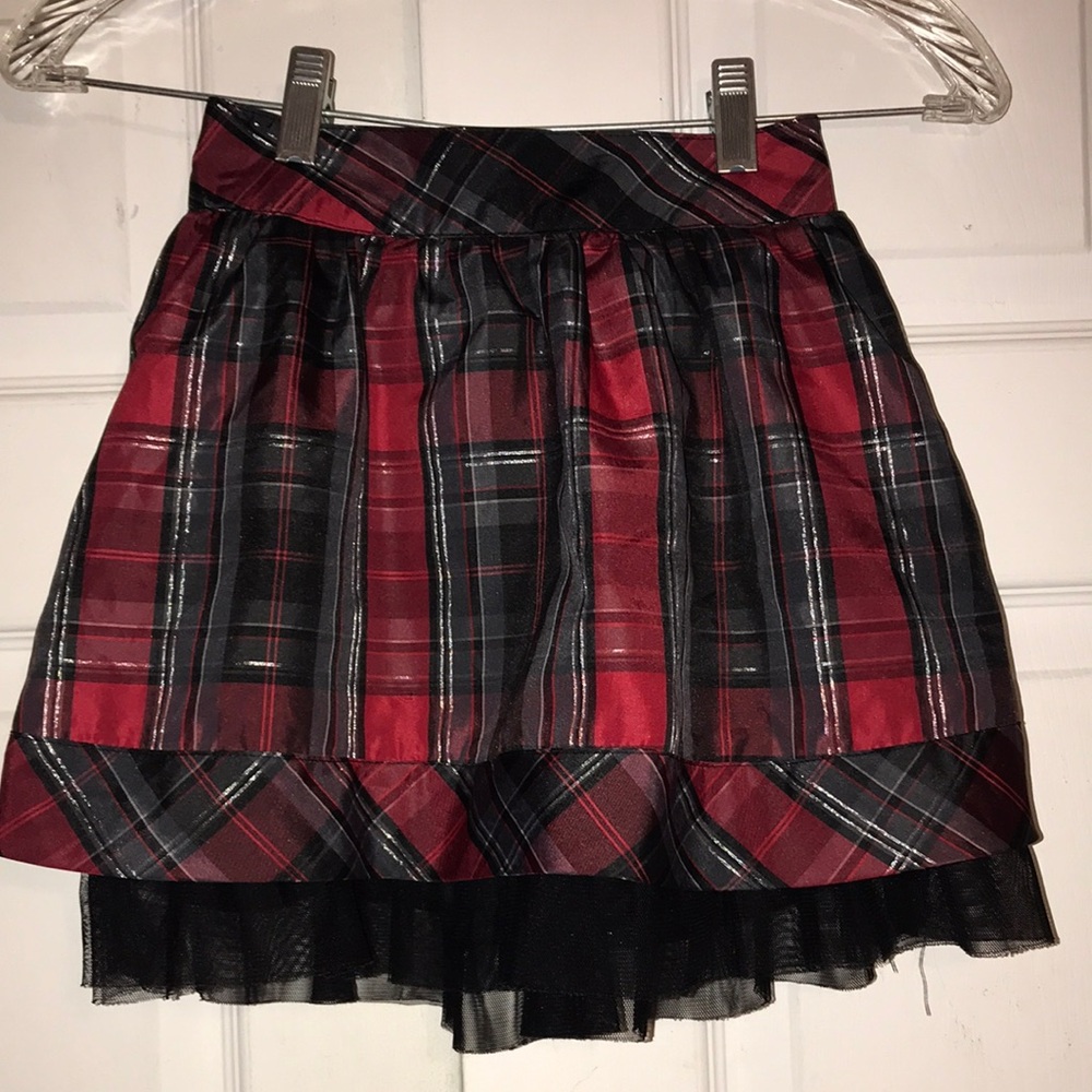 NWOT Girl’s Glistening Plaid Cherokee Skirt